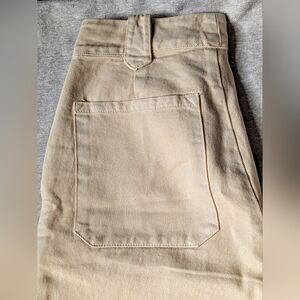 LACAUSA La Causa Cedar Trousers Toast Light Yellow Cream Slacks Pants 0 Cotton